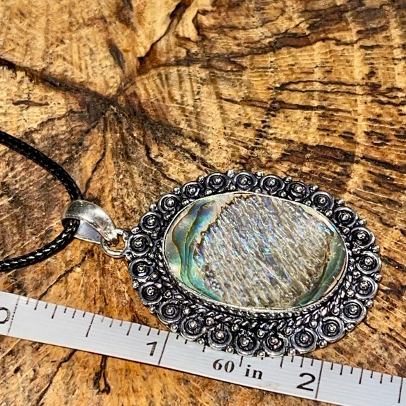 Abalone Shell Pendant 2 1/4” - Picture 7 of 11